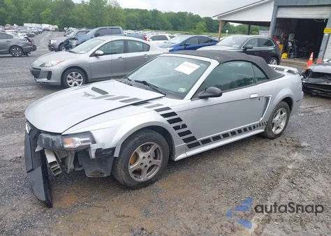 2002 Ford Mustang из США, поврежденный, VIN 1FAFP44492F221578